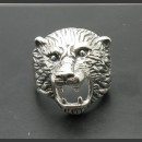 Серебряный перстень 925 пробы "Медведь"